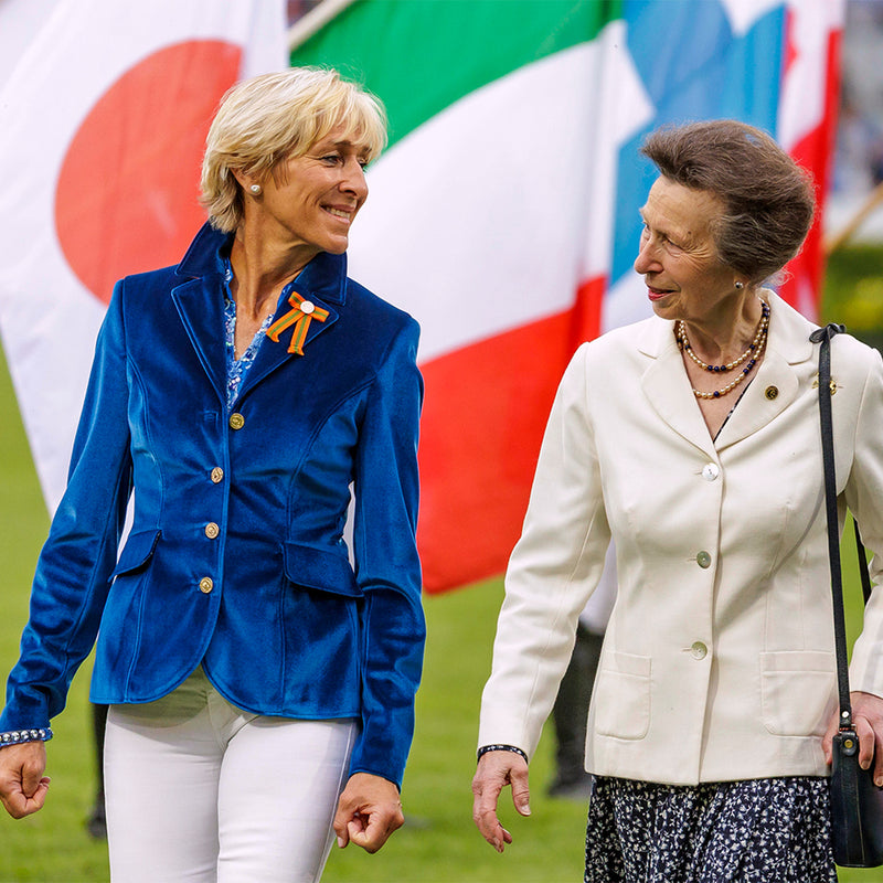 ROYAL APPEARANCE AT CHIO AACHEN 2023: INGRID KLIMKE AND PRINCESS ANNE INSPIRE IN ANNA KLOSE DESIGN