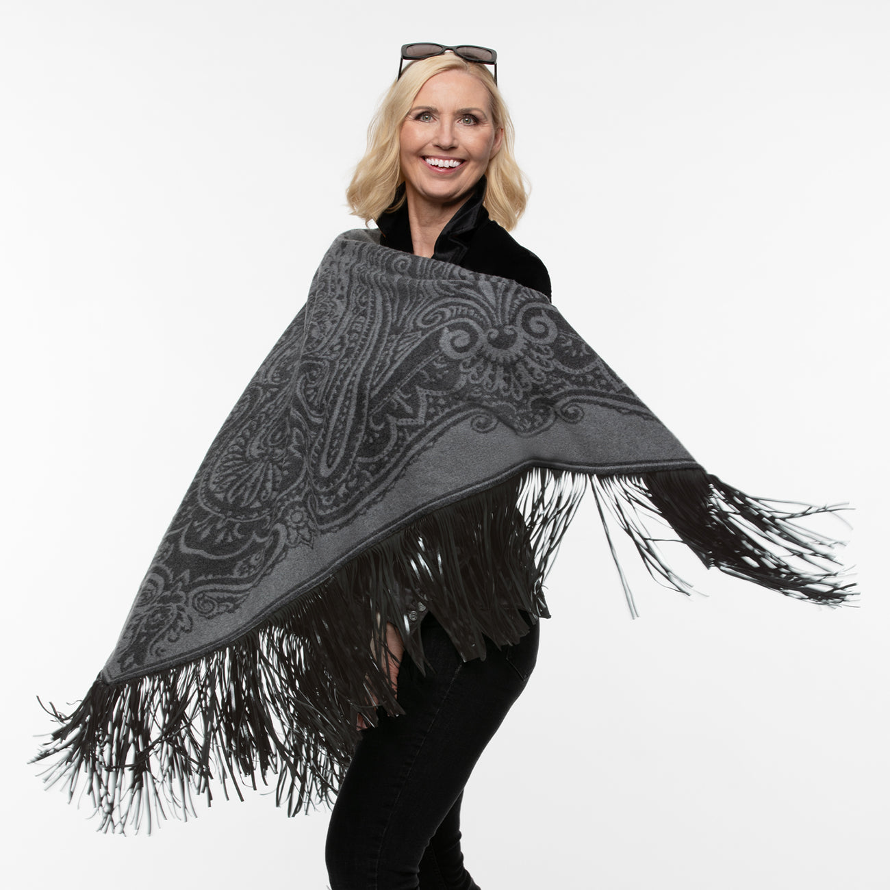 Fringe Wool Stole 