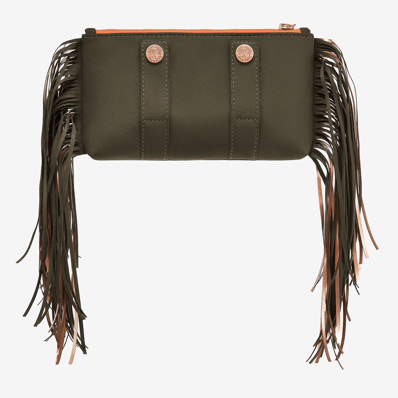 Fringe Beltbag Army Green with rose golden print Anna Klose Anna Klose Hamburg