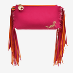 Fringe Beltbag "Miami Pink" with golden print
