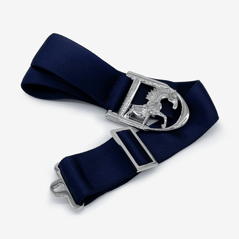 Belt "Oxford Blue" with silver Logo Badge - Express