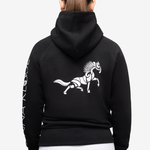 Classic Pullover "Midnight Black" with white prints