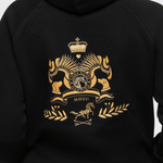 Signatur Hoodie "Mitternacht Schwarz" mit goldenem Druck - Express