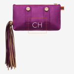 Ponytail Beltbag "Electric Purple" with golden print