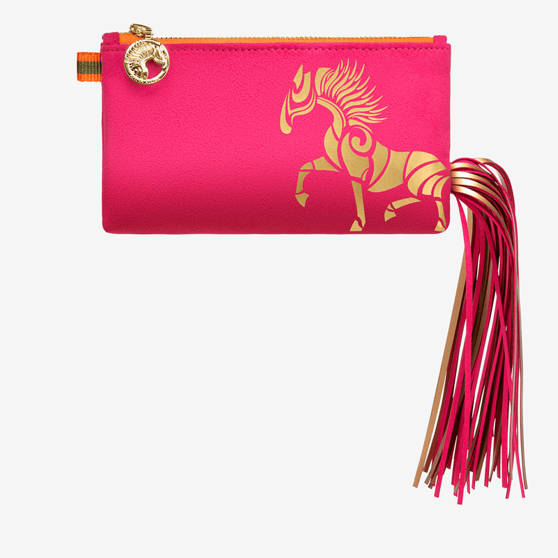 Ponytail Beltbag "Miami Pink" with golden print