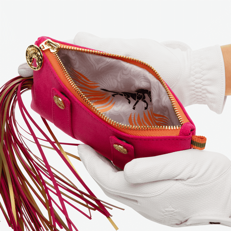 Ponytail Beltbag "Miami Pink" with golden print