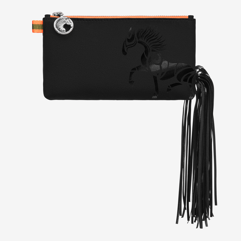 Ponytail Beltbag "Midnight Black" with glossy print