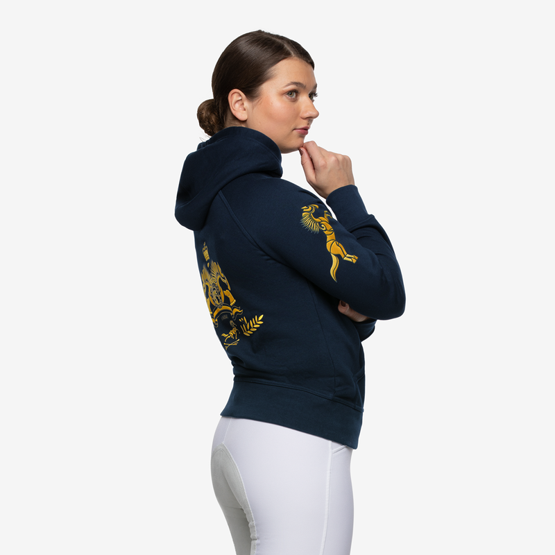 Signature Hoodie "Oxford Blue" with golden prints