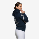 Signature Hoodie "Oxford Blue" with silver prints