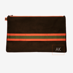 Tablet Sleeve "Chocolate Brown" with golden print