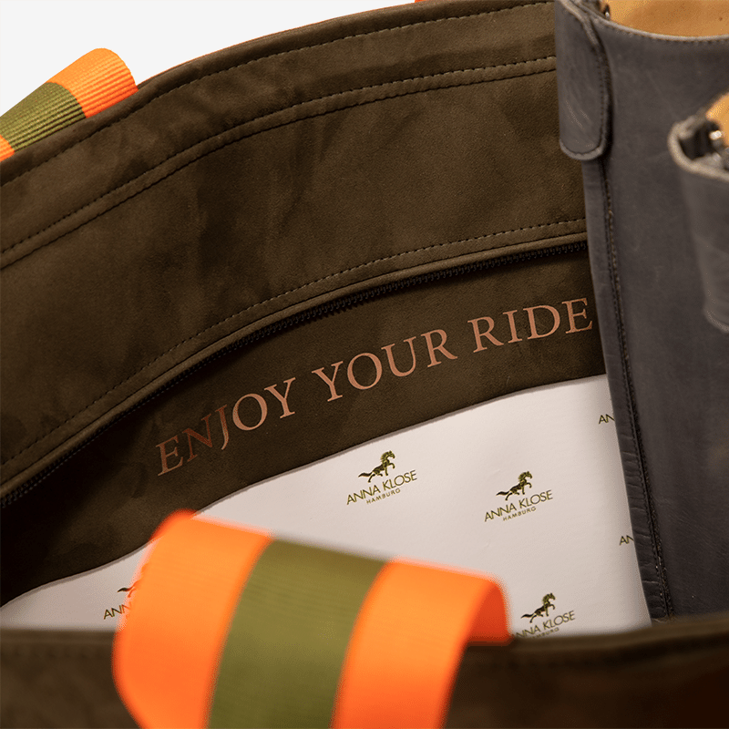 Exclusive Equestrian Tote "Army Green"
