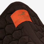 Saddle Pad Jumping in Brown with attachable Patches