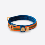 Velvet Dog Collar "Hamptons Blue"