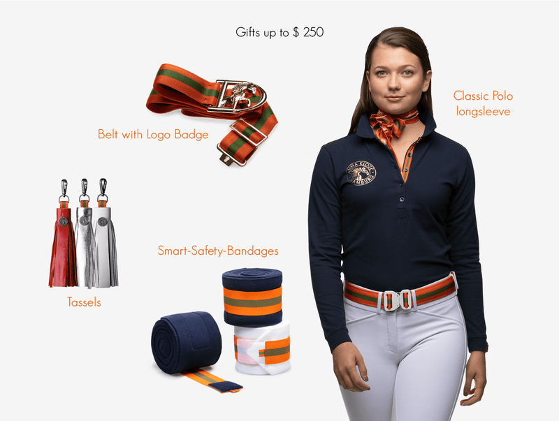 Gift ideas for women and equestrian enthusiasts for Valentine's Day, Christmas or birthday worth $250