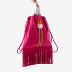 Fringe Backpack "Miami Pink"